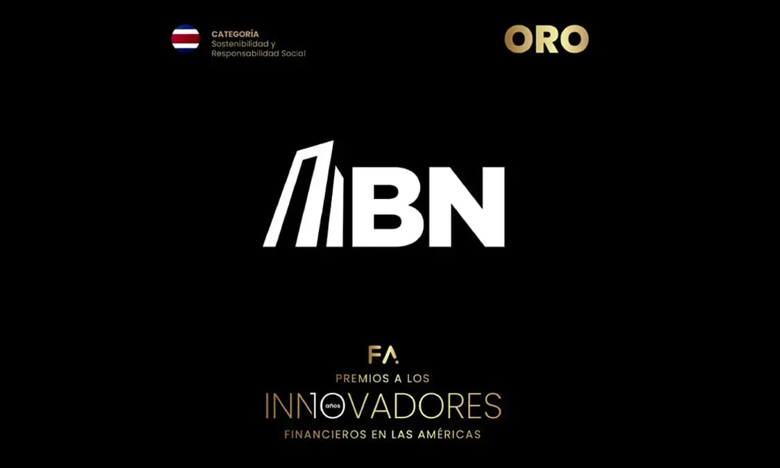 Banco Nacional de Costa Rica ganador del premio Oro en la categoría de Sostenibilidad y Responsabilidad Social en los Premios a los Innovadores Financieros en las Américas.