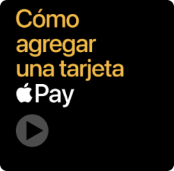 Imagen promocional que indica cómo agregar una tarjeta a Apple Pay.