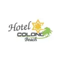 Logotipo del Hotel Colono Beach con palmera verde y estrella amarilla