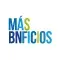 Logotipo del programa Más BNficios con texto en tonos azul y verde sobre fondo blanco