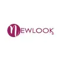 Logotipo de New Look en color vino con texto moderno sobre fondo blanco