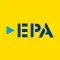 Logo de la ferretería EPA en fondo amarillo.
