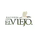 Logotipo de Hacienda El Viejo con diseño de ave en vuelo sobre texto verde