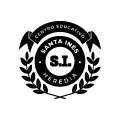 Logotipo en blanco y negro del Centro Educativo Santa Inés Heredia