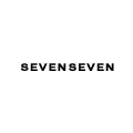 Logotipo de Seven Seven en letras negras sobre fondo blanco
