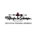 Logotipo de Trilogía de Sabores Restaurant con texto Costa Rica Peruana Japonesa