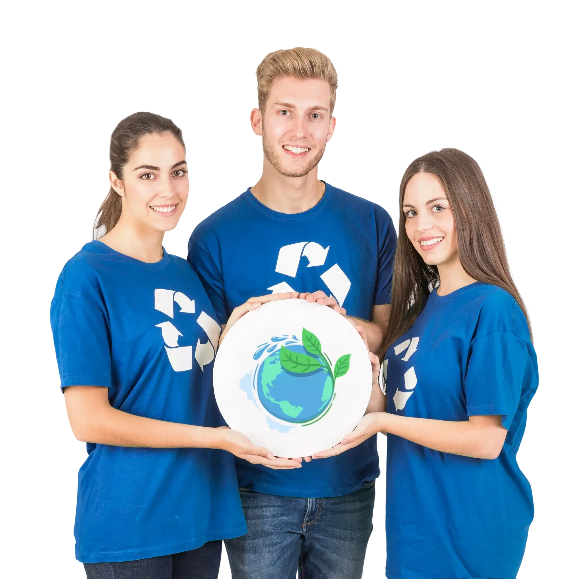 Grupo de personas reunidas alrededor de una mesa en una sala de trabajo vista desde una ventana